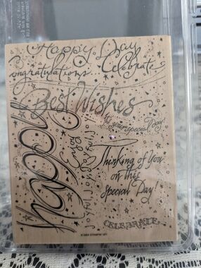 Retired Stampin' Up! Crafting Scrapbook Jumbo Stamp Special Day Celebration DIY